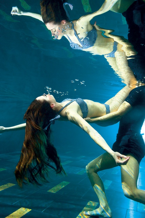 Submerged underwater between wakefulness and sleep, treatments can feel like floating through space
